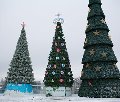 Каркасные ёлки в Санкт-Петербурге